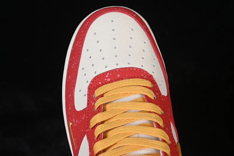 All Categories Nk Air Force 1 Air Force Series Nk Air Force 1 Low Air Force Low Nike Air Force 1'07 Low Limited Edition for the Year of the Horse White, Red and Gold Splashed Ink Air Force 1 Low-top Casual Sneakers DF0188-131